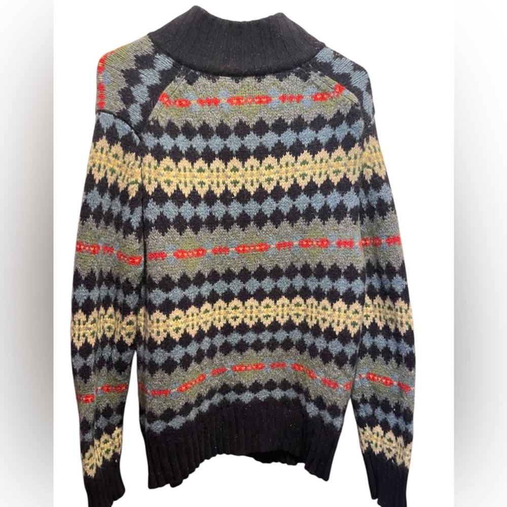 J Crew VINTAGE 100% Lambswool Fair Isle Pullover Sweater - Picture 3 of 7